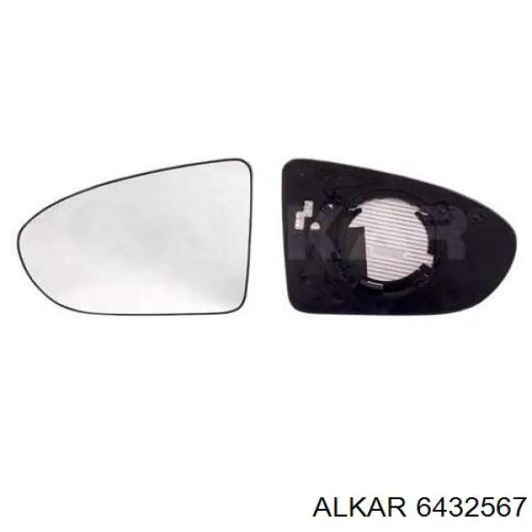 Elemento espelhado do espelho de retrovisão direito Alkar 6432567 preço, a partir de 21,85 USD