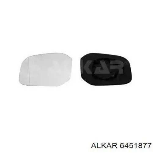 6451877 Alkar Elemento espelhado do espelho de retrovisão esquerdo