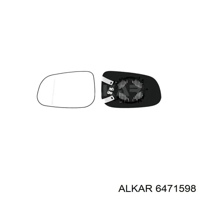 Compre 6471598 Alkar Elemento espelhado do espelho de retrovisão esquerdo