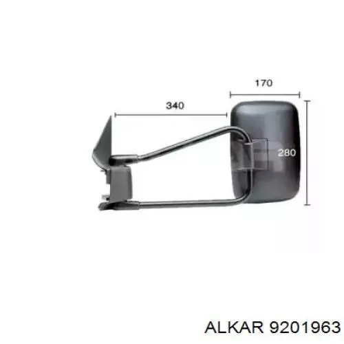 Espelho de retrovisão esquerdo Alkar 9201963 preço, a partir de 73,34 USD