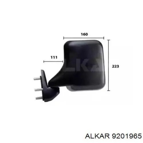 9201965 Alkar Espelho de retrovisão esquerdo