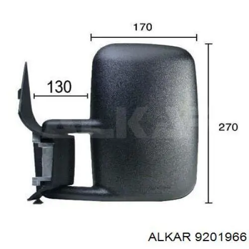 Espelho de retrovisão esquerdo Alkar 9201966 preço, a partir de 59,69 USD