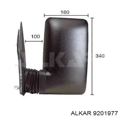 Espelho de retrovisão esquerdo Alkar 9201977 preço, a partir de 113,58 USD