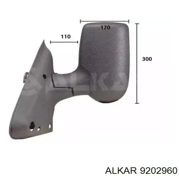 Espelho de retrovisão direito Alkar 9202960 preço, a partir de 87,82 USD