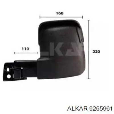 Espelho de retrovisão esquerdo Alkar 9265961 preço, a partir de 67,07 USD