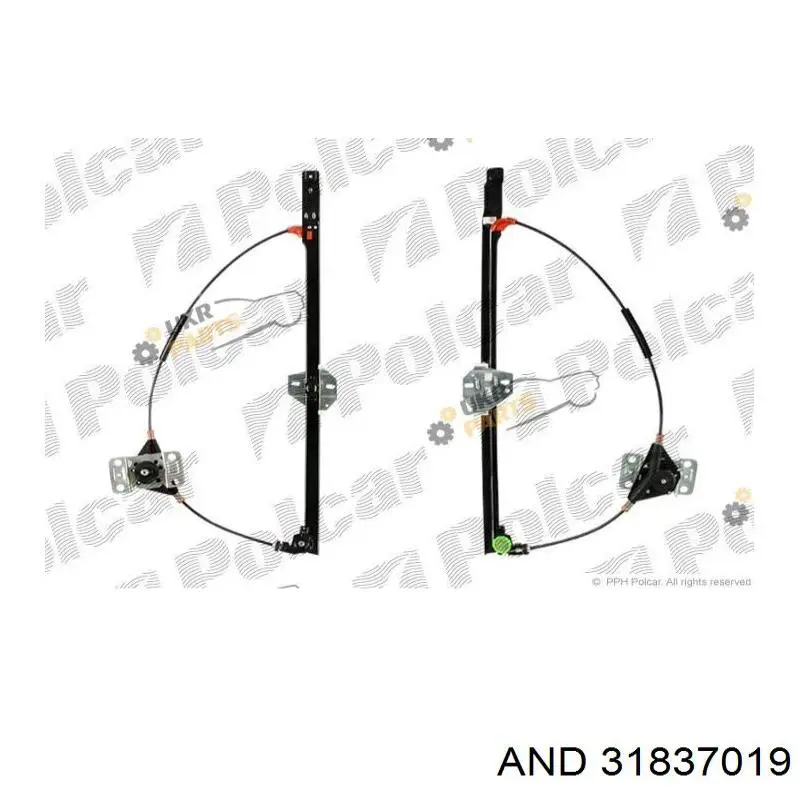 Mecanismo de acionamento de vidro da porta dianteira esquerda AND 31837019 preço, a partir de 41,34 USD