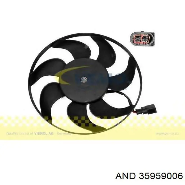 Ventilador elétrico de esfriamento montado (motor + roda de aletas) direito AND 35959006 preço, a partir de 67,62 USD