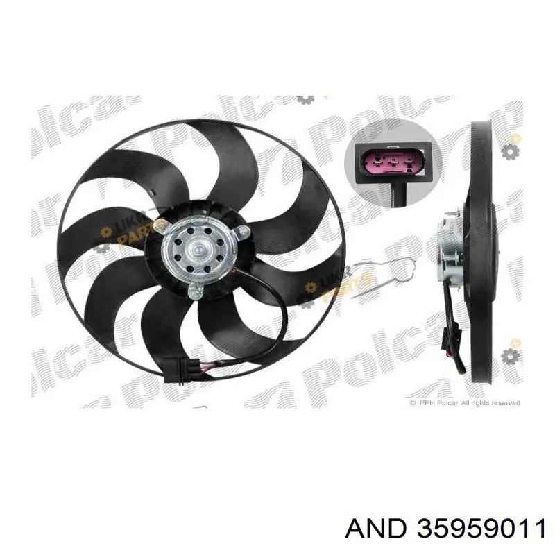 Compre 35959011 AND Ventilador elétrico de esfriamento montado (motor + roda de aletas)