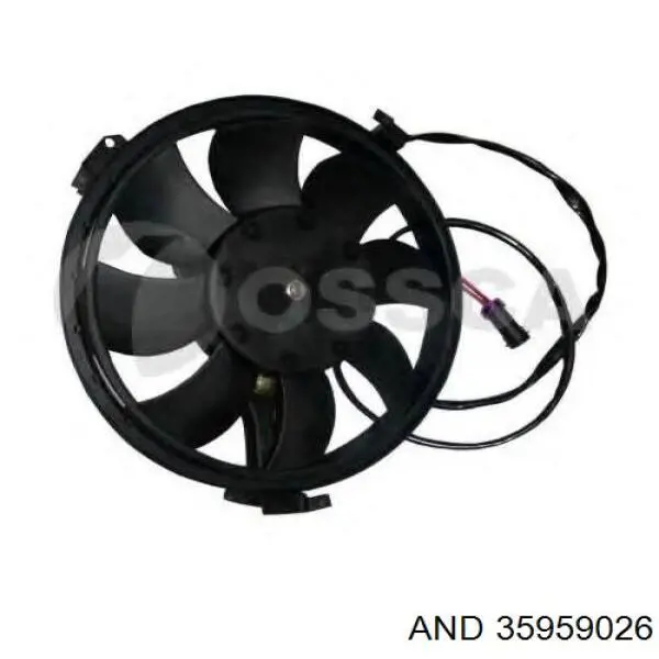 35959026 AND Ventilador elétrico de esfriamento montado (motor + roda de aletas)