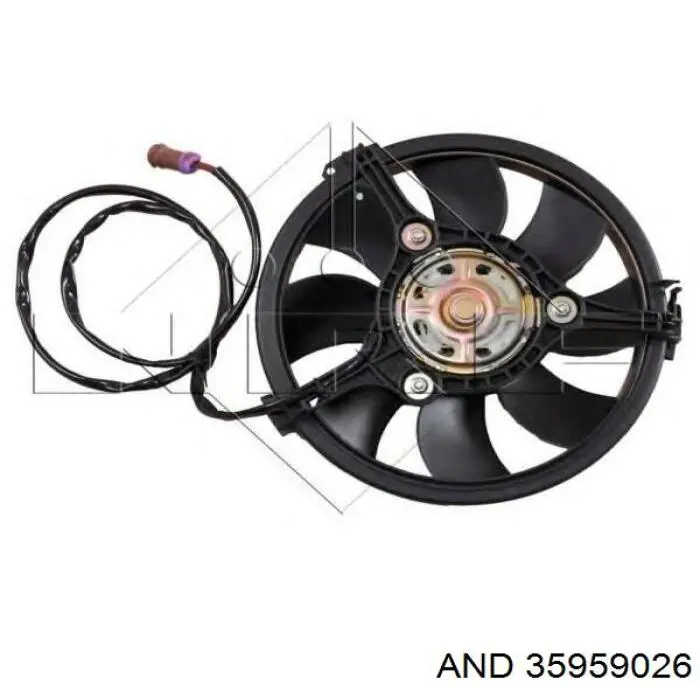 Ventilador elétrico de esfriamento montado (motor + roda de aletas) 35959026 AND
