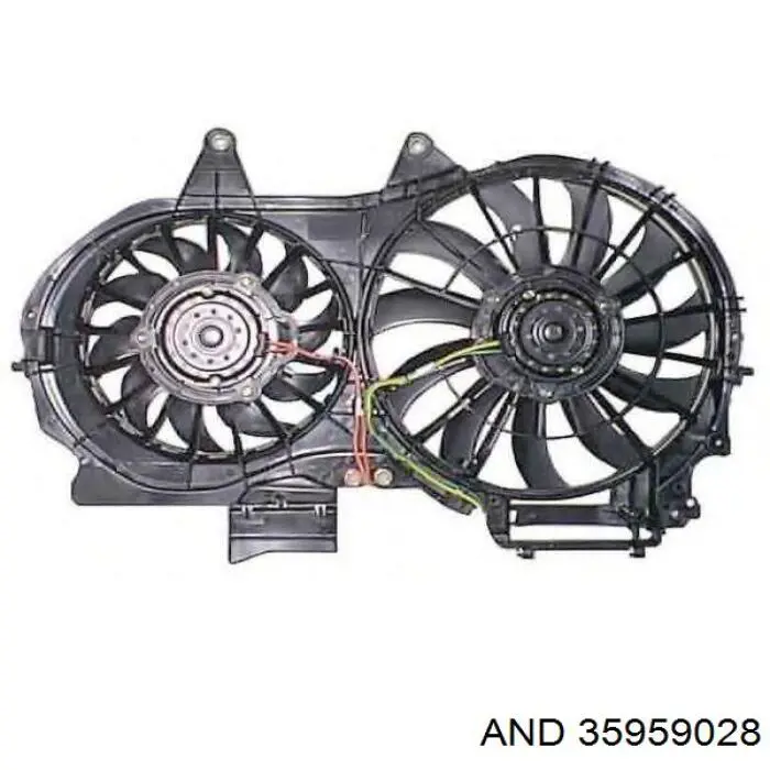 35959028 AND Ventilador (roda de aletas) do radiador de esfriamento esquerdo