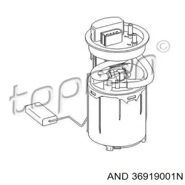 36919001N AND Módulo de bomba de combustível com sensor do nível de combustível