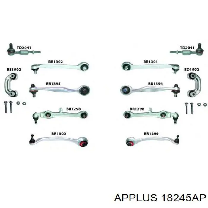 Kit de braços oscilantes de suspensão dianteira 18245AP Aplus