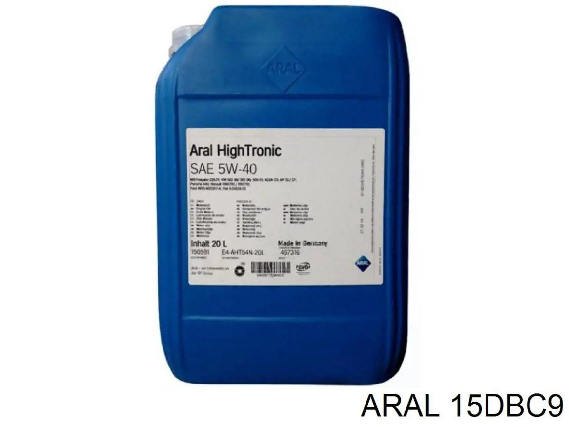 15DBC9 Aral Óleo para motor