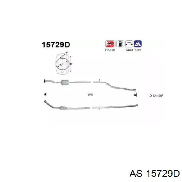 Compre 15729D AS/Auto Storm Silenciador, parte dianteira