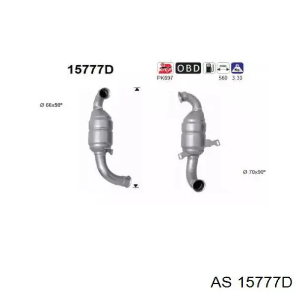 Compre 1731HE Peugeot/Citroen Convertidor - catalisador