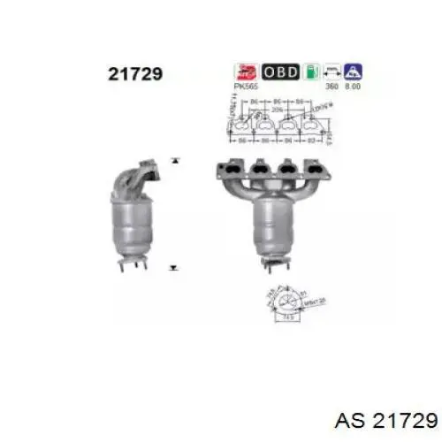 Compre 276071 Maxgear Convertidor - catalisador