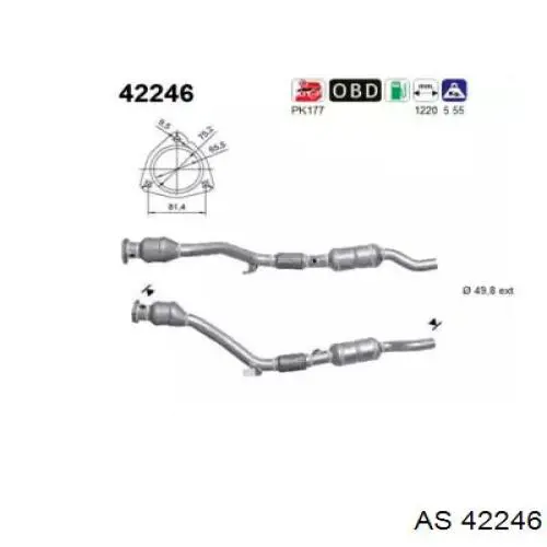 Compre 4B0253012NX VAG Silenciador, parte dianteira