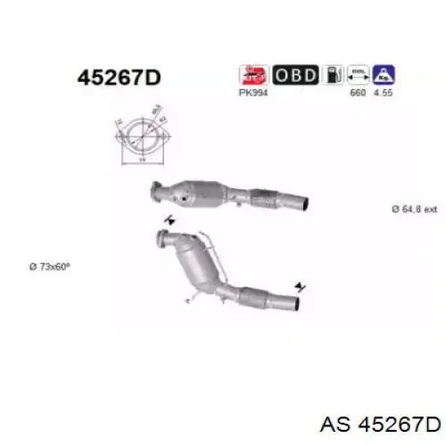 Convertidor - catalisador BMW 18307792190 preço, a partir de 474,59 USD