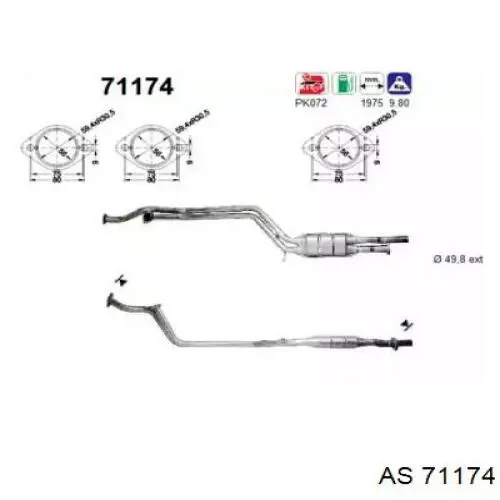 Compre A1244906820 Mercedes Convertidor - catalisador