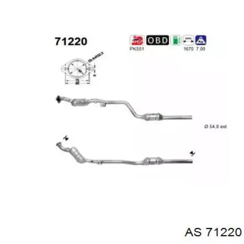 Convertidor - catalisador Mercedes A210490912080 preço, a partir de 523,69 USD