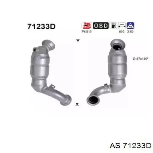 Compre A169490571064 Mercedes Convertidor - catalisador