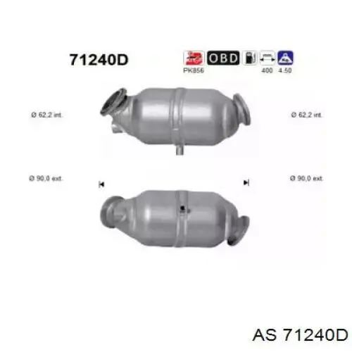 Convertidor - catalisador Mercedes A164490511480 preço, a partir de 120,87 USD
