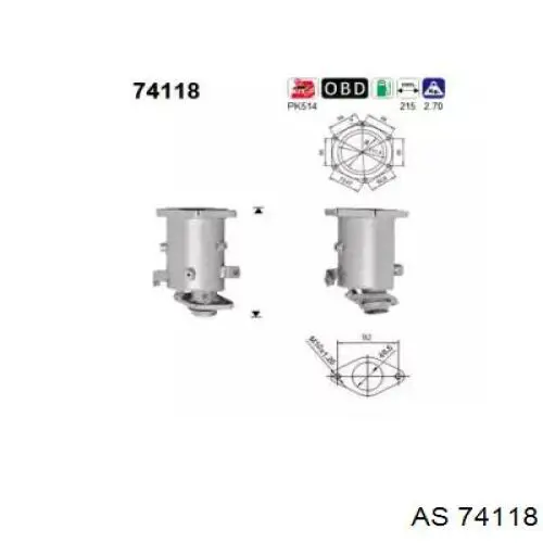 Compre 74118 AS/Auto Storm Convertidor - catalisador