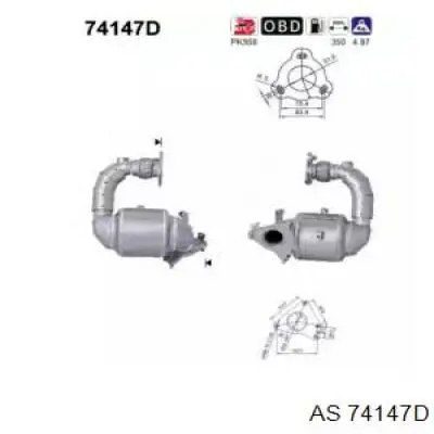 Compre 74147D AS/Auto Storm Convertidor - catalisador