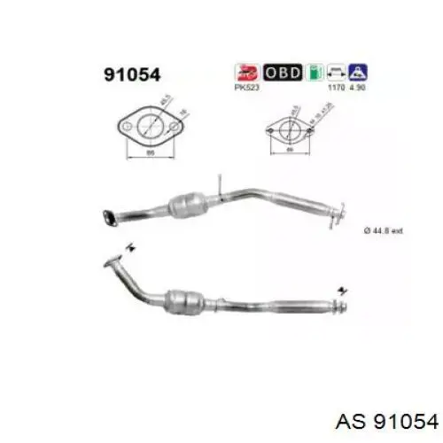 Compre 91054 AS/Auto Storm Convertidor - catalisador