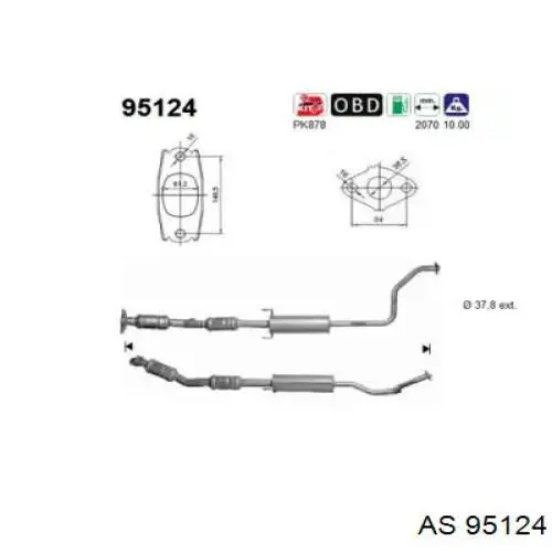 Compre 95124 AS/Auto Storm Convertidor - catalisador