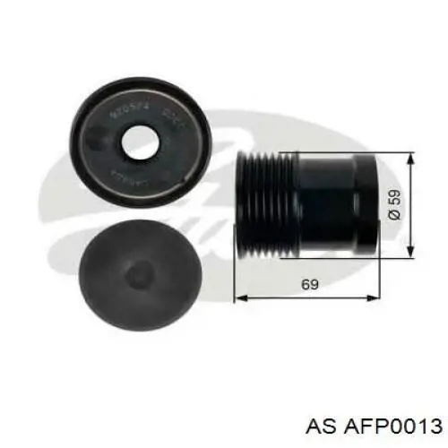 Compre AFP0013 AS/Auto Storm Polia do gerador