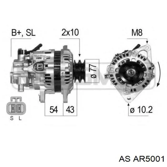 Compre MD619766 Mitsubishi Induzido (rotor) do gerador