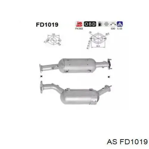 Compre 1419067J30H02 Suzuki Filtro de partículas do sistema dos gases de escape