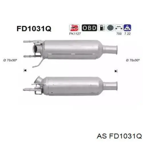 Compre BM11081 BM Catalysts Filtro de partículas do sistema dos gases de escape