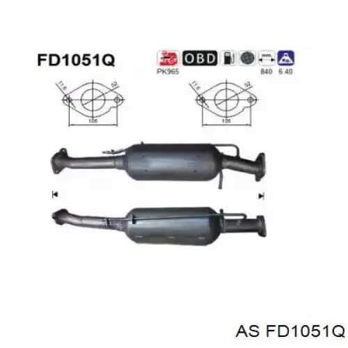 Filtro de partículas do sistema dos gases de escape Ford 2103896 preço, a partir de 341,26 USD