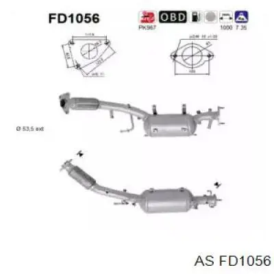 FD1056 AS/Auto Storm Filtro de partículas do sistema dos gases de escape