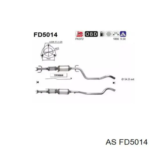 Compre 13243546 Opel Filtro de partículas do sistema dos gases de escape