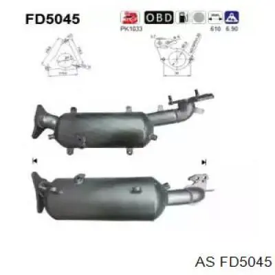 FD5045 AS/Auto Storm Filtro de partículas do sistema dos gases de escape
