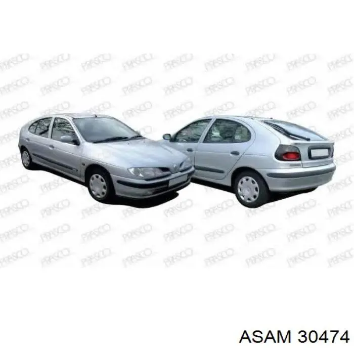 Compre 30474 Asam Maçaneta interna dianteira/traseira da porta esquerda