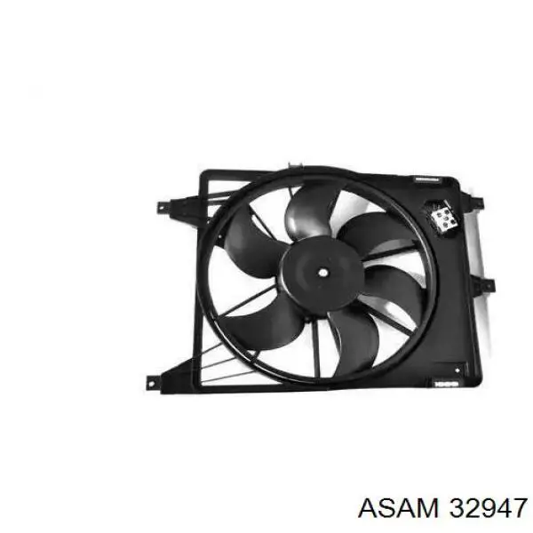 Difusor do radiador de esfriamento, montado com motor e roda de aletas Asam 32947 preço, a partir de 59,53 USD