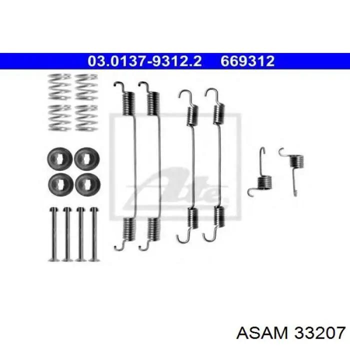 Compre 33207 Asam Mecanismo de aproximação (de auto-aproximação) das sapatas de tambor (kit de reparação levadiça)