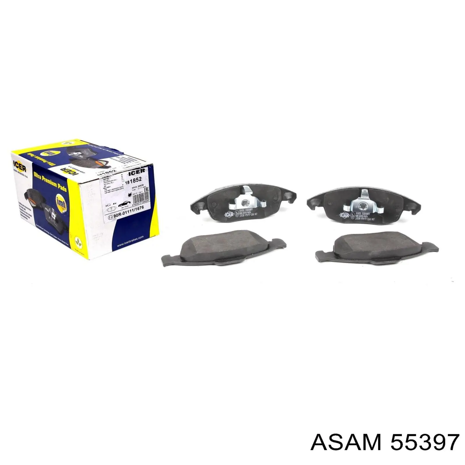 Compre 55397 Asam Sapatas do freio dianteiras de disco