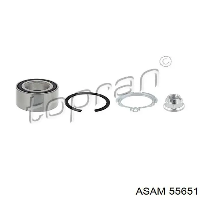 Compre 55651 Asam Rolamento de cubo dianteiro