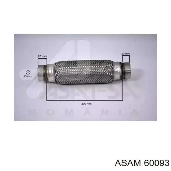 60093 Asam Ondulação do silenciador
