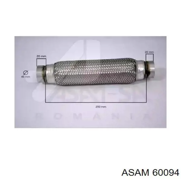 60094 Asam Ondulação do silenciador