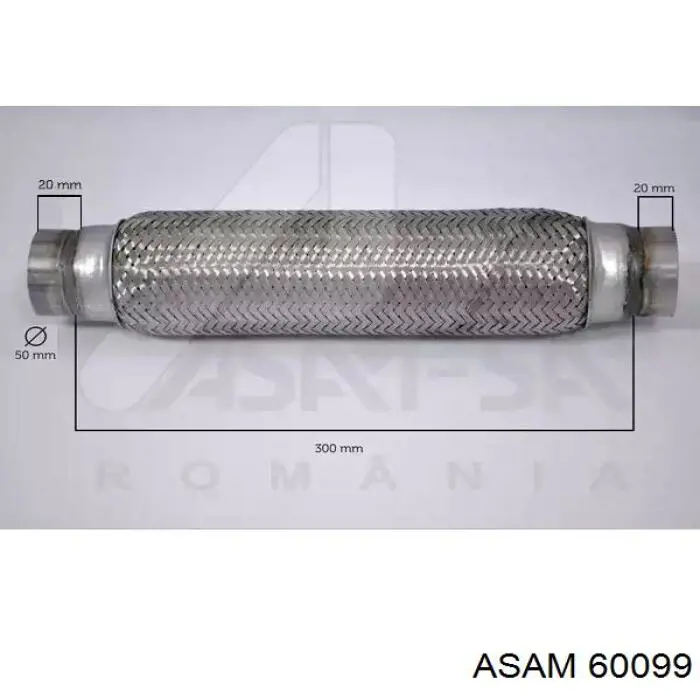 60099 Asam Ondulação do silenciador