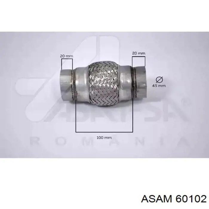 Ondulação do silenciador Asam 60102 preço, a partir de 19,68 USD