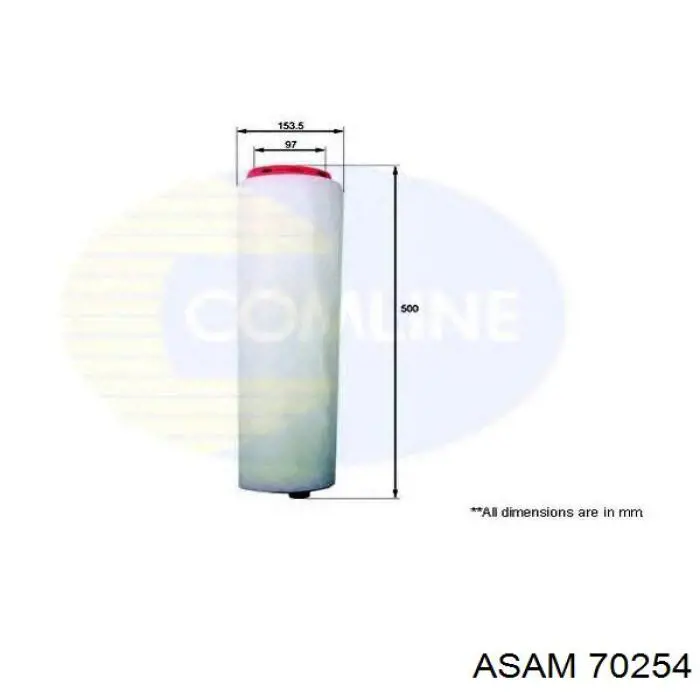 70254 Asam Filtro de ar