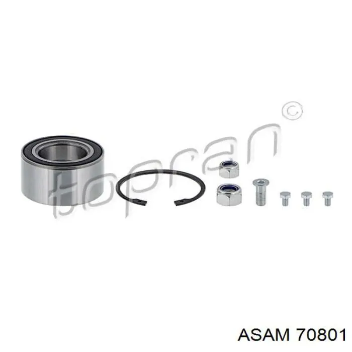 Compre 70801 Asam Rolamento de cubo dianteiro